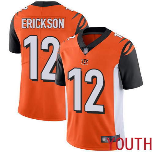 Cincinnati Bengals Limited Orange Youth Alex Erickson Alternate Jersey NFL Footballl #12 Vapor Untouchable->youth nfl jersey->Youth Jersey